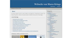 Desktop Screenshot of marcokrings.de